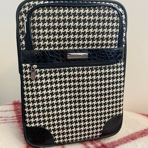 Anne Klein houndstooth suitcase